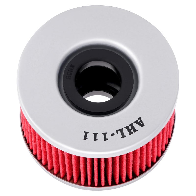 AHL 111 Oil Filter 15412-413-000 15412-413-005 15412-KEA-003 15412-KK9-911 154A1-413-000 154A1-MA6-000 Compatible with Honda TRX680FA Rincon 680 2006-2016 (Pack of 3) - Image 5